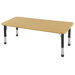 24x60 Rectangular Adjustable Activity Table in Maple