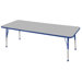 30" x 72" Rectangular Adjustable Activity Table in Gray