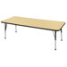 30" x 72" Rectangular Adjustable Activity Table in Maple