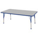 30" x 60" Rectangular Adjustable Activity Table in Gray