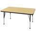 30" x 48" Rectangular Adjustable Activity Table in Maple