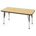 24" x 48" Rectangular Adjustable Activity Table in Maple