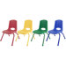 10" Plastic School Stack Classroom Chair with Matching Legs (Set of 10)
