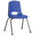 14" Plastic Stack Chair with Chrome Legs