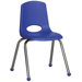 16" Plastic Stack Chair with Chrome Legs