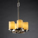 CandleAria Dakota 4 Light Chandelier with Additional Chain