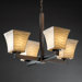 Modular Limoges 4 Light Chandelier with Round Shade