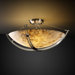 Alabaster Rocks Crossbar 3 Light Semi Flush Mount
