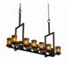 Dakota Veneto Luce 12-Up and 5-Down Light Tall Bridge Chandelier