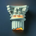 Ambiance Open Bottom Corinthian Column Outdoor Wall Sconce