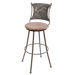 Bull Moose 25" Swivel Counter Height Barstool in Oxblood Oak
