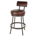 Cedarvale 25" Swivel Counter Height Barstool with Pecan Seat