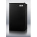 35.5" x 18.75" Refrigerator Freezer in Black
