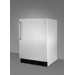 Refrigerator with Crisper Glass Cover in Stainless Steel