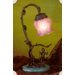 Cherub Accent Lamp on Swing with This Pink Melon Flower