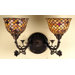 17.5" W Tiffany Fishscale Two Light Wall Sconce