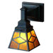 Amber Mica Diamond Mission Wall Sconce