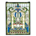 Victorian Nouveau Royal Blue Windsor Stained Glass Window