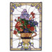 Floral Arrangement Stained Glass Window