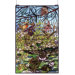 Lodge Tiffany Floral Woodland Lilypond Stained Glass Window