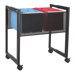 Adjustable Mesh Mobile in File Cart in Black