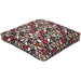 Flocked Pillow Dog Bed in Vine