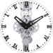 Moving Gear Wall Clock with Glass Cover