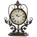 12.8" x 11.2" Metal Decor Tabletop Clock