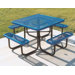 Square Picnic Table with Diamond Pattern