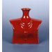 Short Ceramic Vase in Red
