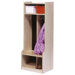 Two Section Locker with Seat/Step