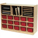 Multi-Section Mobile Storage Cabinet