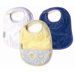 Neutral Bibs 3 Pack in White and Teal Plain, and Butter with Pocket