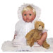 Me and Molly P. Open-Close Eye Lacy Doll with Daisy Heart Bear