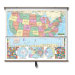 Primary Wall Map Combo - U.S. / World