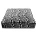 Rectangle Bed with Easy-Wash Cover in Black Zebra