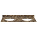 61" Marble Vanity Top for Undermount Sinks with Backsplash