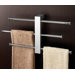 Bridge Wall Mounted Sliding Three Tier Towel Holder in Chrome