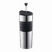 Bodum Bistro Double-Walled Stainless-Steel Travel Mug with Radial Sip-Anywhere Lid 11044- Color: Off white Coffee