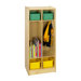 Cubbie Two Bay Coat Locker in Natural