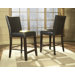 Wide Back Bicast Leather Bar Chair in Brown