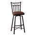 Bostonian Rust 30" Swivel Barstool w/ Coffee Fabric