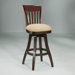 Labelle Cosmo Amber 26" Counter Stool w/ Passion Suede Burnt Fabric