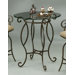 Capri 36" Glass Pub Table in Autumn Rust