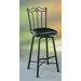 Laguna Swivel Barstool with Florentine Sable Fabric in Autumn Rust