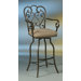 Magnolia Swivel Barstool with Arms in Autumn Rust