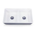 33" x 18" Double Bowl Farmhouse Kitchen Sink with Grids & Drains