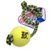 Med Squeaker Ball with Rope Dog Toy