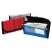 Check File, 13-Pockets, Sewn Edge, Blue