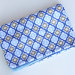 Ikat Mod Blue Piped Blanket